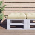 vidaXL Perna de paleti, crem, 50x50x12 cm, material textil GartenMobel Dekor (360427)