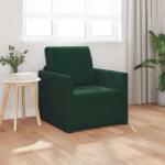 vidaXL Pat canapea Verde închis 74 x 77 x 81 cm Catifea GartenMobel Dekor (4106616) Canapea