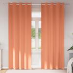 vidaXL Perdele Opaque cu Inel 2 pcs Terracota 245 x 140 cm Poliester GartenMobel Dekor (4107416)
