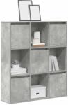 vidaXL Biblioteca, gri beton, 89x24x101, 5 cm, lemn prelucrat GartenMobel Dekor (860403) Biblioteca
