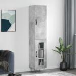 vidaXL Dulap înalt, gri beton, 34, 5x34x180 cm, lemn prelucrat GartenMobel Dekor (3199077) Comoda