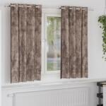 vidaXL Draperii cu inele Cappuccino Poliester 140 x 175 cm GartenMobel Dekor (4107669)