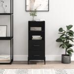 vidaXL Servanta, negru, 34, 5x34x90 cm, lemn compozit GartenMobel Dekor (828677) Comoda