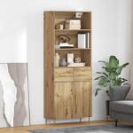 vidaXL Bufet Stejar Artizanal 69, 5 x 34 x 180 cm Lemn compozit GartenMobel Dekor (3415873) Comoda