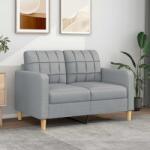 vidaXL Canapea cu 2 locuri, gri deschis, 120 cm, material textil GartenMobel Dekor (359083) Canapea