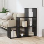 vidaXL Dulap pentru carti Stejar negru 99 x 29 x 99 cm Lemn compozit GartenMobel Dekor (879662) Biblioteca
