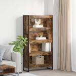 vidaXL Dulap pentru carti 2 pcs Stejar fumuriu 80 x 30 x 155 cm GartenMobel Dekor (3403006) Biblioteca