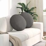 vidaXL Perne de Sezut 2 pcs Gri deschis Ø 50 cm Tesatura din corduroy GartenMobel Dekor (42014186)