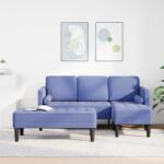 vidaXL Set de canapea cu perna 2 pcs Albastru Jeans Poliester GartenMobel Dekor (3329262) Canapea