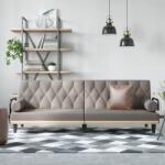 vidaXL Canapea extensibila cu cotiere, gri taupe, textil GartenMobel Dekor (351942) Canapea