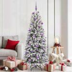 vidaXL Brad de Craciun artificial cu 300 LED cu suport Alb 180 cm GartenMobel Dekor (3396051)