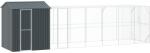 vidaXL Cusca pentru pasari Antracit 824 x 208 x 247 cm Otel Galvanizat GartenMobel Dekor (3325158)
