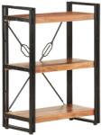 vidaXL Biblioteca cu 3 rafturi, 60x30x80 cm, lemn masiv de acacia GartenMobel Dekor (320613) Biblioteca