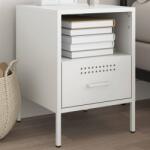 vidaXL Noptiera, alb, 36x39x50, 5 cm, otel laminat la rece GartenMobel Dekor (843064)