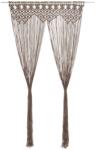 vidaXL Perdea macrame, gri taupe, 140 x 240 cm, bumbac GartenMobel Dekor (323983)