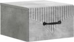 vidaXL Noptiera suspendata cu sertar, gri beton, 34, 5 x 33 x 20 cm (898941)