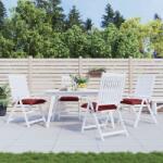 vidaXL Perne de scaun, 4 buc. , vin rosu, 50x50x7 cm, textil oxford GartenMobel Dekor (361535)