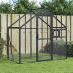 vidaXL Voliera de pasari, antracit, 179x100x185 cm, aluminiu GartenMobel Dekor (152260)
