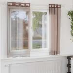 vidaXL Perdele Voile cu Oelii 2 buc Maro 140x175 cm GartenMobel Dekor (4102066)