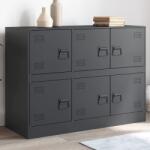 vidaXL Servanta, antracit, 99x39x73 cm, otel GartenMobel Dekor (841795) Comoda