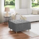 vidaXL Scaun cu buton cu perna Gri închis 80 x 80 x 45 cm Catifea GartenMobel Dekor (876841)