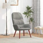 vidaXL Scaun de relaxare, gri deschis, catifea GartenMobel Dekor (4102610)