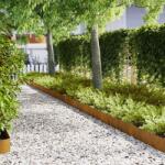 vidaXL Margine pentru gazon 10 pcs Maro 100 x 0.05 x 20 cm GartenMobel Dekor (865964)