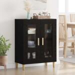 vidaXL Bufet Stejar Negru 69, 5 x 34 x 90 cm Lemn compozit GartenMobel Dekor (880823) Comoda