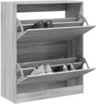 vidaXL Pantofar, gri sonoma, 80x34x96, 5 cm, lemn compozit GartenMobel Dekor (839971) Pantofar