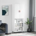 vidaXL Dulap înalt, alb, 69, 5x34x180 cm, lemn compozit GartenMobel Dekor (3196043) Comoda