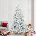 vidaXL Brad de Craciun artificial cu ramuri articulare Alb 240 cm GartenMobel Dekor (3397747)