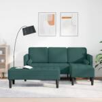 vidaXL Set de canapea cu perna 2 pcs Verde închis Poliester GartenMobel Dekor (3329256) Canapea