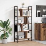 vidaXL Raft pentru carti Lemn Vechi 75 x 30 x 156 cm Lemn compozit GartenMobel Dekor (883962) Biblioteca
