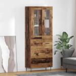 vidaXL Bufet cu sertar Lemn Vechi 69, 5 x 34 x 90 cm Lemn compozit GartenMobel Dekor (3402695) Comoda