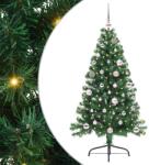 vidaXL Pom de Craciun artificial pre-iluminat Verde 150 cm PVC GartenMobel Dekor (3397000)
