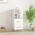 vidaXL Servanta, alb extralucios, 34, 5x34x90 cm, lemn compozit GartenMobel Dekor (812363) Comoda