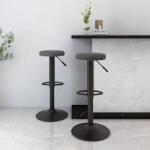 vidaXL Scaune de bar, 2 buc. , gri închis, catifea GartenMobel Dekor (333144)