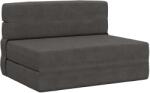 vidaXL Canapea Plianta cu Pat Gri închis 190 x 70 x 15 cm GartenMobel Dekor (900098) Canapea