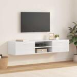 vidaXL Dulap din Lemn Alb lucios 150 x 39 x 30 cm Lemn compozit GartenMobel Dekor (880235)