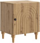 vidaXL Noptiera cu usa, stejar artizanal, 43 x 34, 5 x 50 cm, lemn prelucrat (894123)