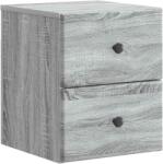 vidaXL Noptiera suspendata gri Sonoma cu 2 sertare, 34, 5 x 33 x 40 cm (899157)