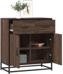 vidaXL Dulap, stejar maro, 68x35x76 cm, lemn prelucrat si metal GartenMobel Dekor (848983) Comoda