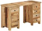 vidaXL Birou cu postament, 140x50x77 cm, lemn masiv de mango GartenMobel Dekor (338209)