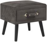 vidaXL Noptiera, gri, 40 x 35 x 40 cm, catifea GartenMobel Dekor (247542)