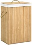 vidaXL Cos de rufe din bambus cu 2 sectiuni, 72 L GartenMobel Dekor (320739)