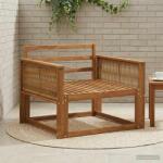 vidaXL Canapea Medie pentru Exterior natural GartenMobel Dekor (3438853) Canapea