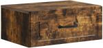 vidaXL Noptiera suspendata cu sertar, stejar fumuriu, 49 x 34, 5 x 20 cm (899305)
