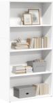 vidaXL Biblioteca, alb, 80x30x152 cm, lemn prelucrat GartenMobel Dekor (857940) Biblioteca