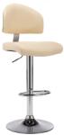 vidaXL Scaun de bar, crem, piele ecologica GartenMobel Dekor (249648)