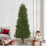vidaXL Brad de Craciun cu 300 LED cu suport Verde 240 cm PE GartenMobel Dekor (3396349)